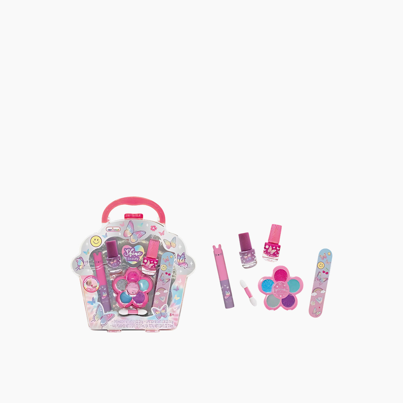 Tie Dye Butterfly nail makeover kit with quick-dry formula