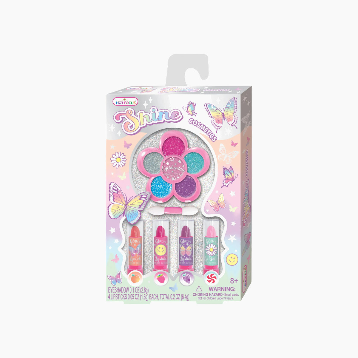 Tie Dye Butterfly glittery and fragrant makeup set with eyeshadow palette and lipsticks