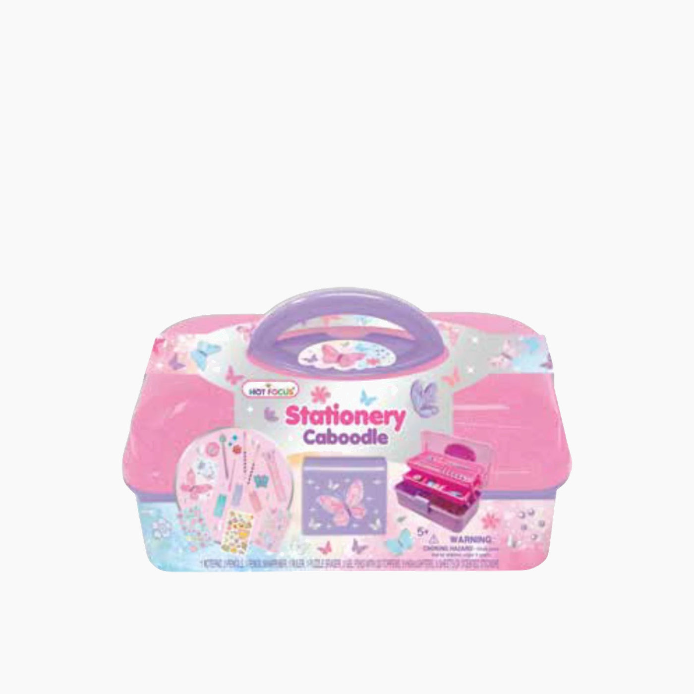 Hot Focus Tie Dye Butterfly stationery caboodle with notebook and creative tools