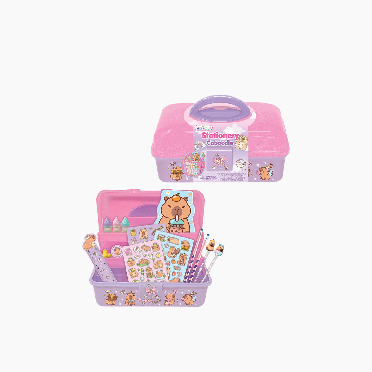 Hot Foucs Stationery Caboodle - Sweets with capybara theme