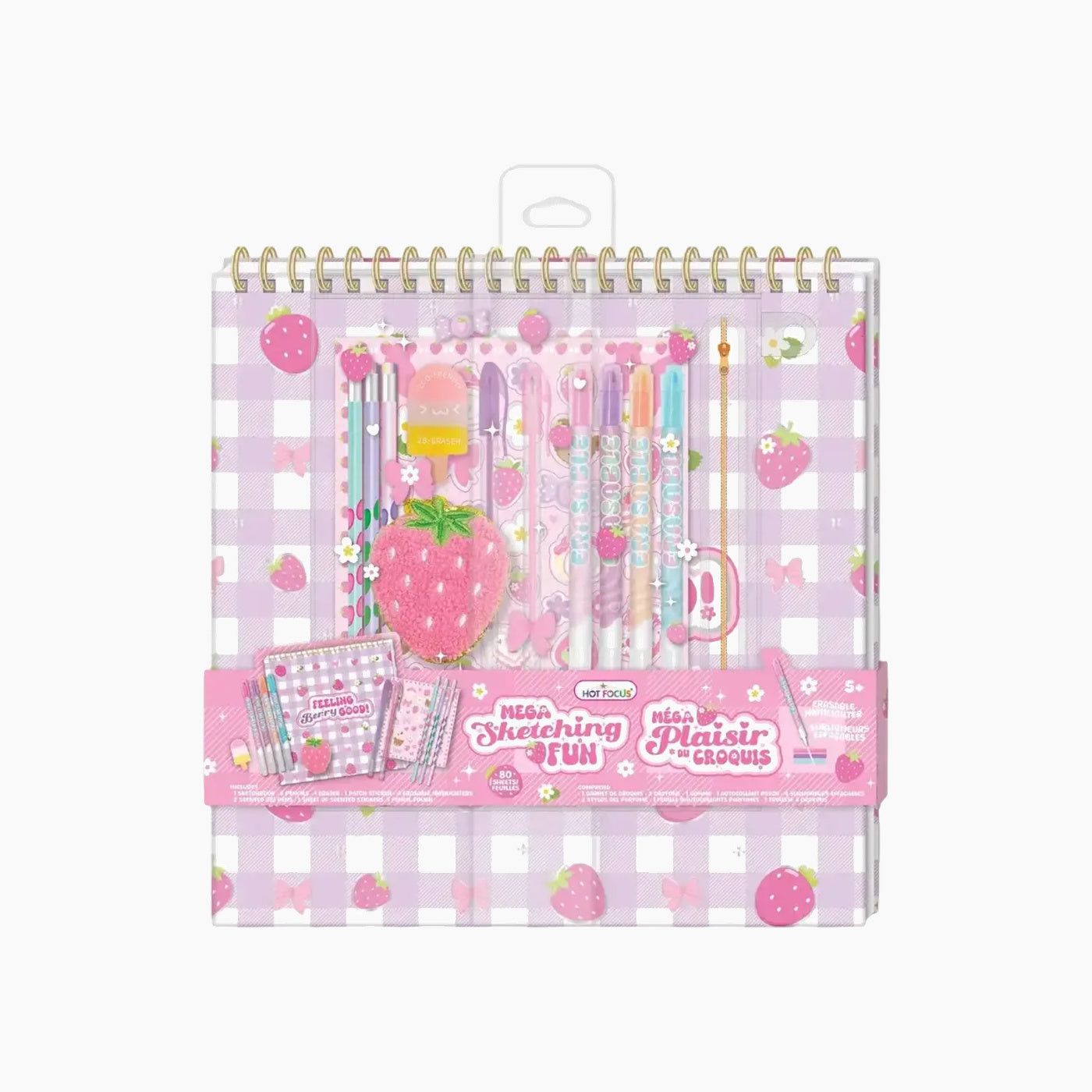 Hot Focus Mega Sketching Fun set with strawberry design