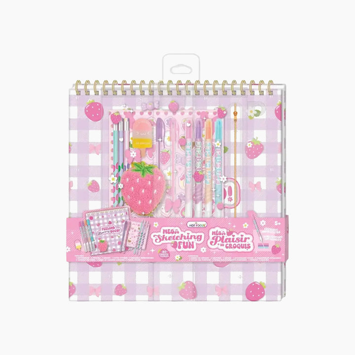 Hot Focus Mega Sketching Fun set with strawberry design