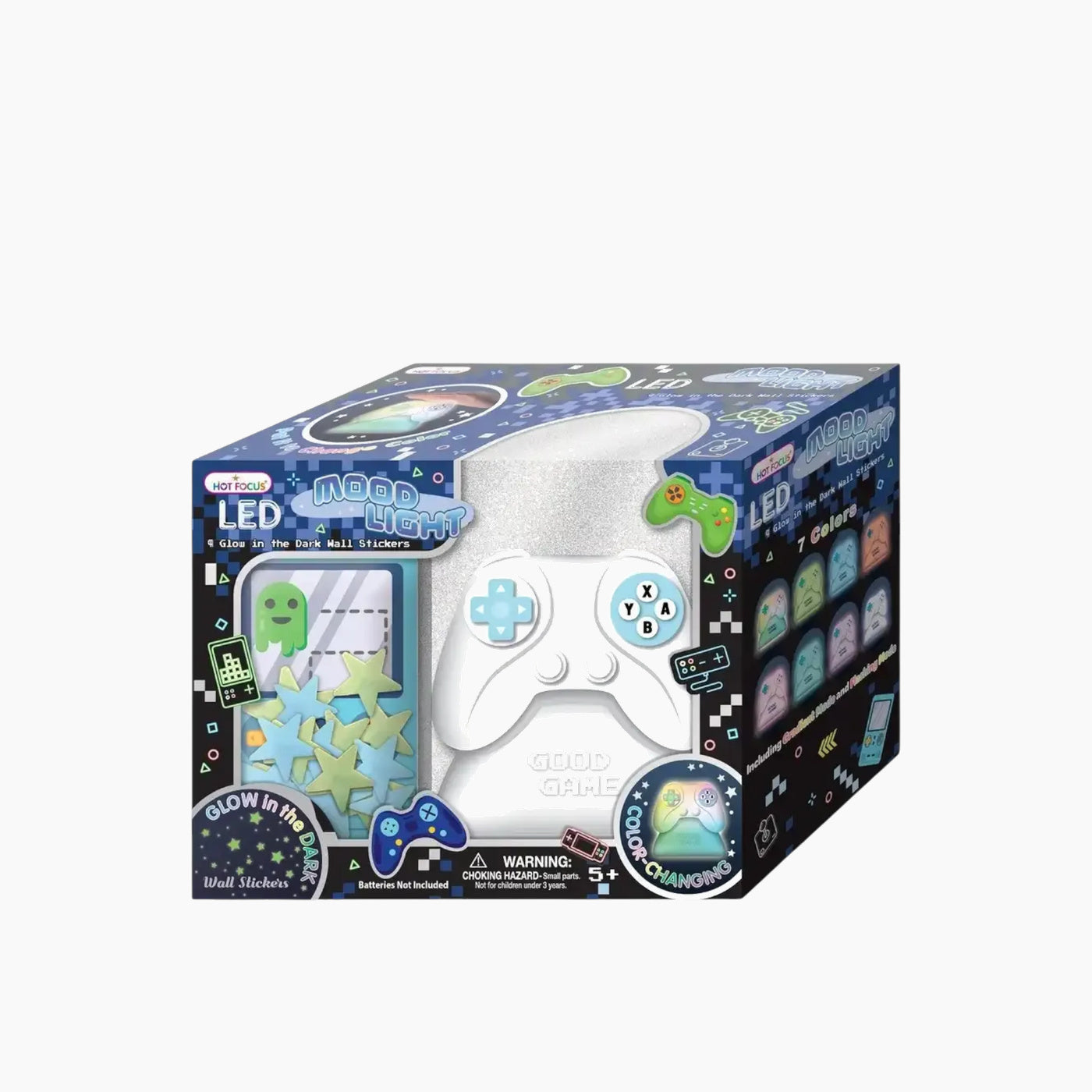 Hot Focus LED mood light with game controller shape and 7 color options.
