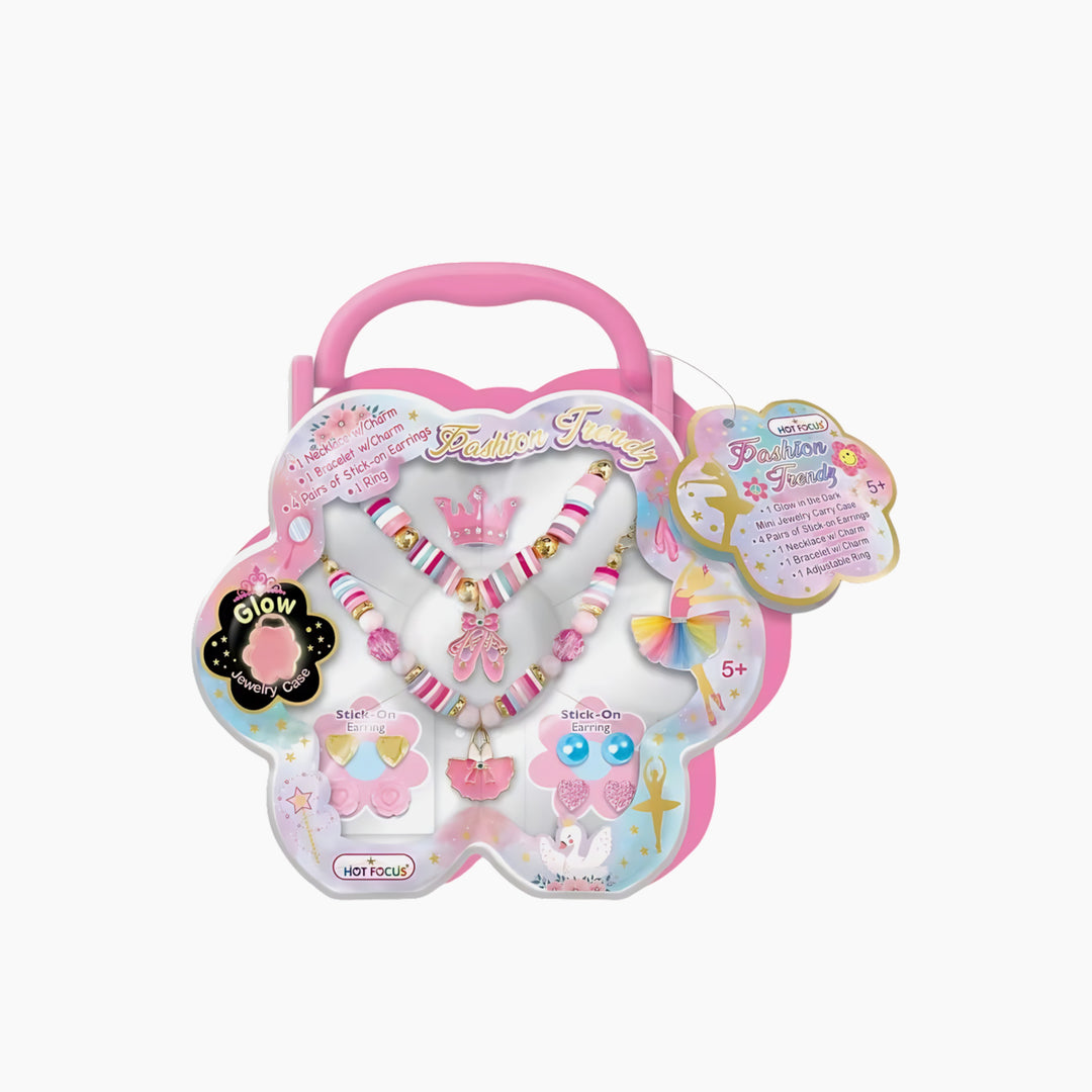 Jewelry accessory set in decorative box, Ballerina Beauties design