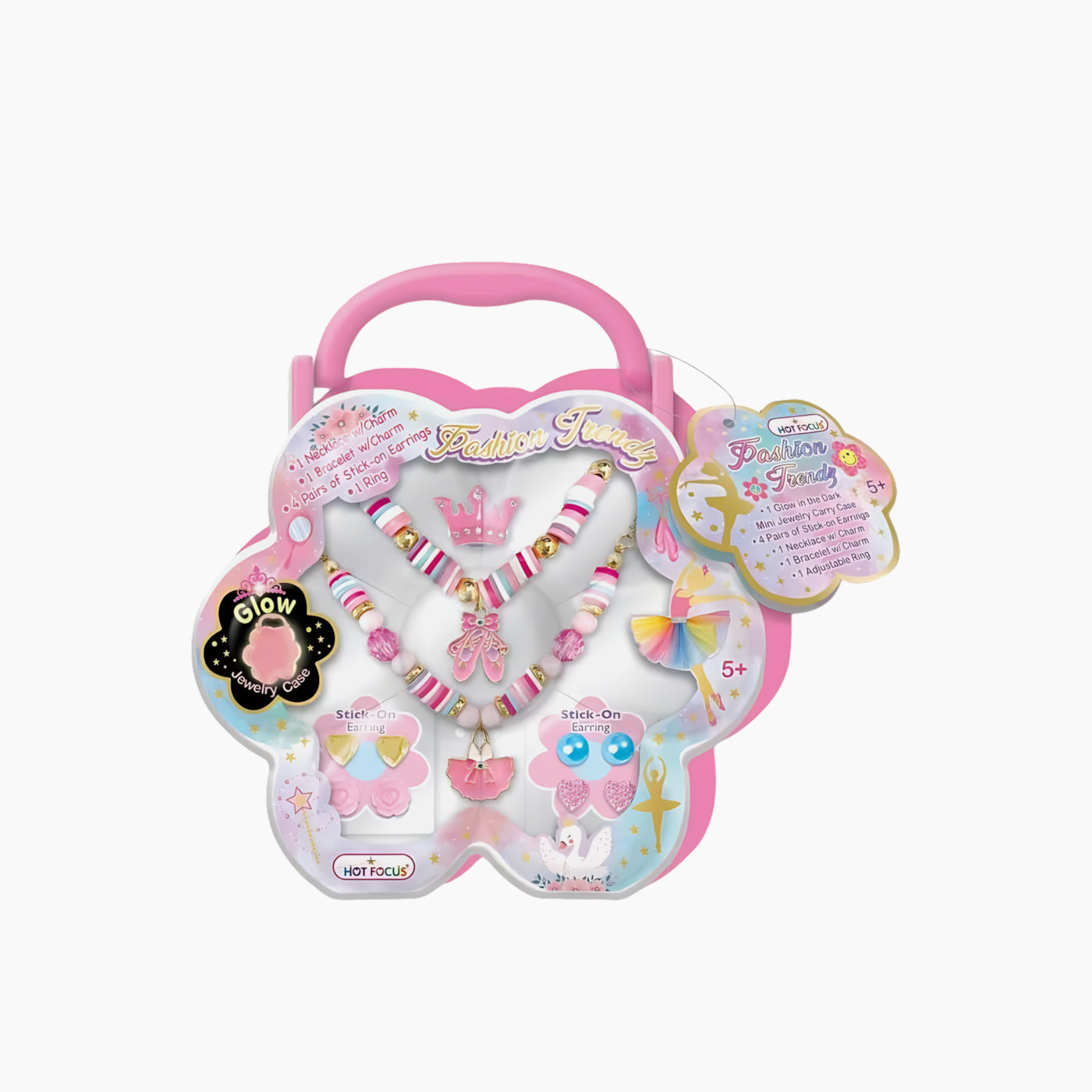 Jewelry accessory set in decorative box, Ballerina Beauties design