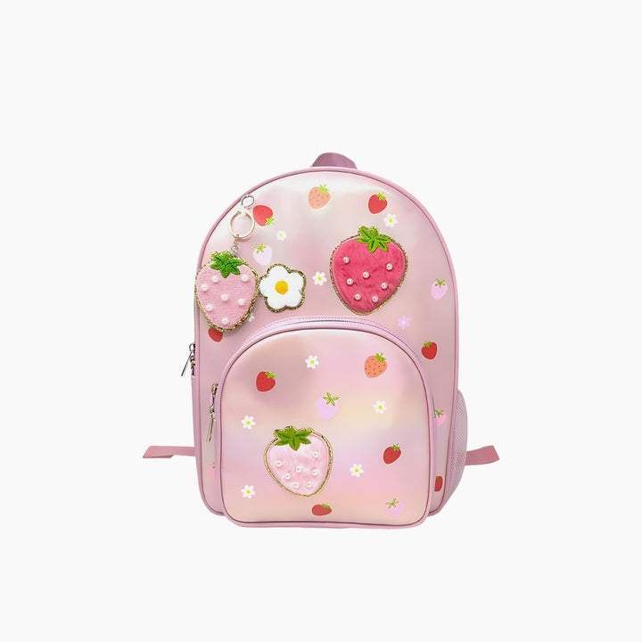Hot Foucs Trendy Backpack - Strawberry