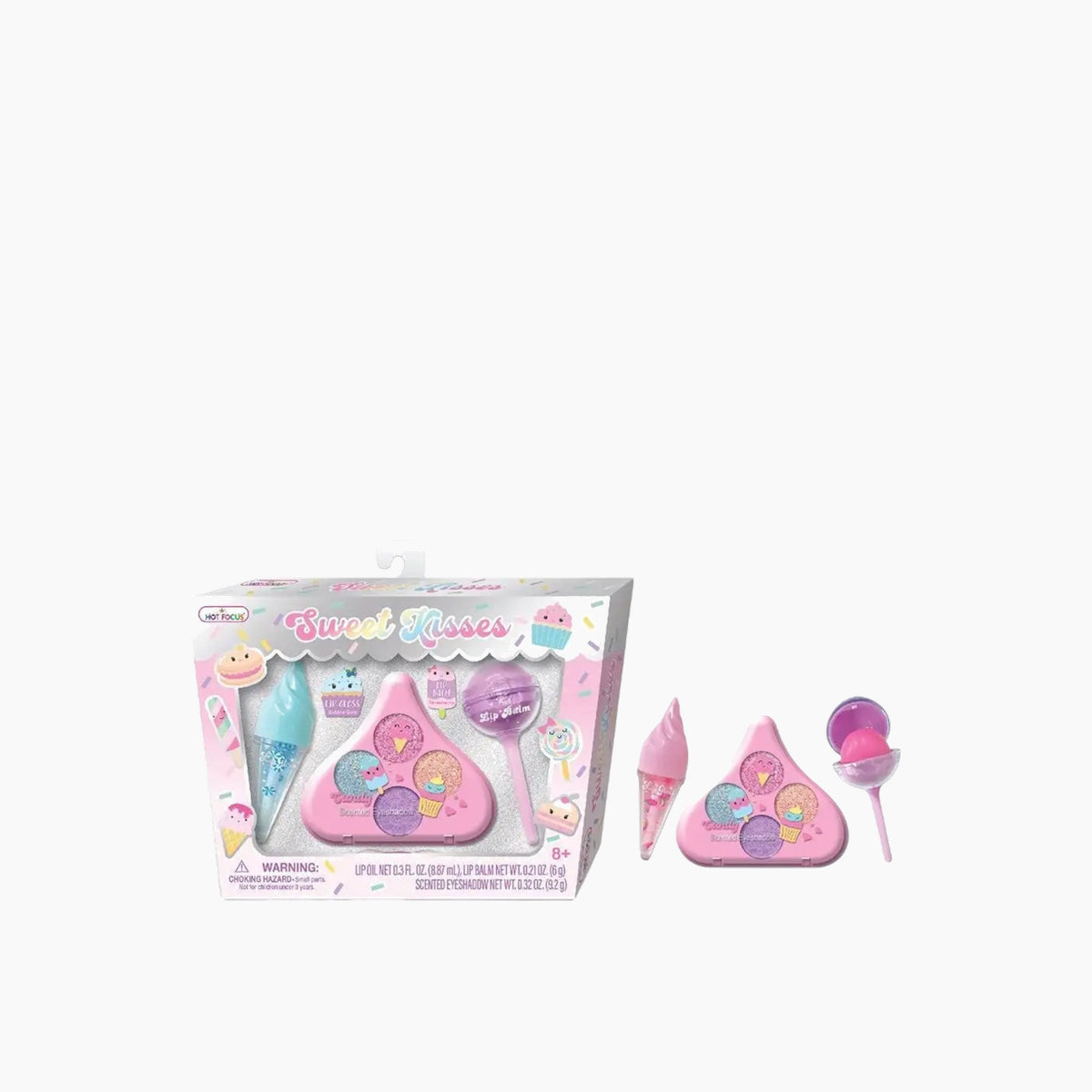 Hot Foucs Sweet Kisses - Sweets cosmetic set for young makeup enthusiasts