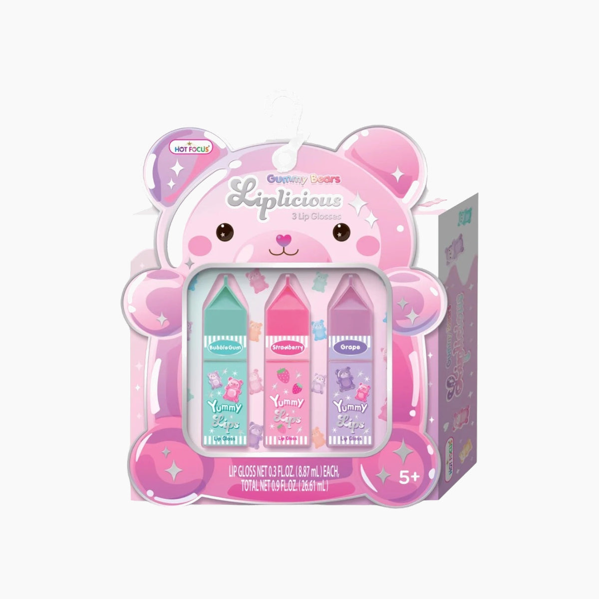 Hot Foucs Liplicious Gummy Bear lip gloss set