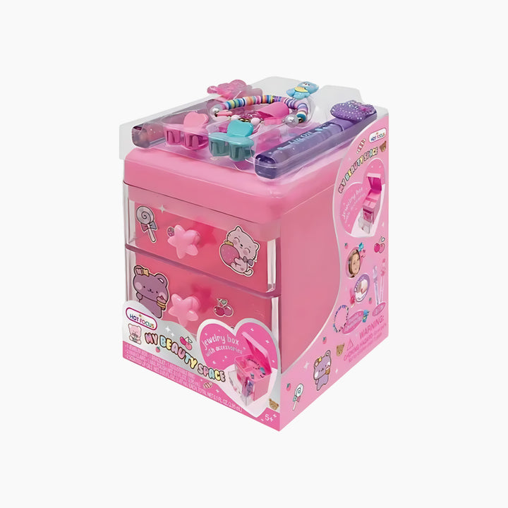 Hot Foucs My Beauty Space Critter jewelry box in pink
