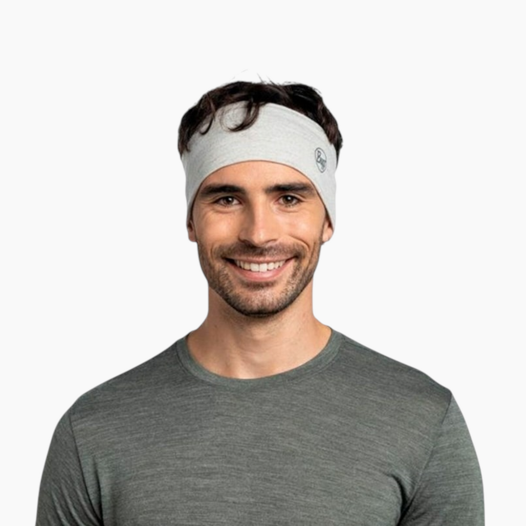 Buff Merino Lightweight Headband Solid Cloud