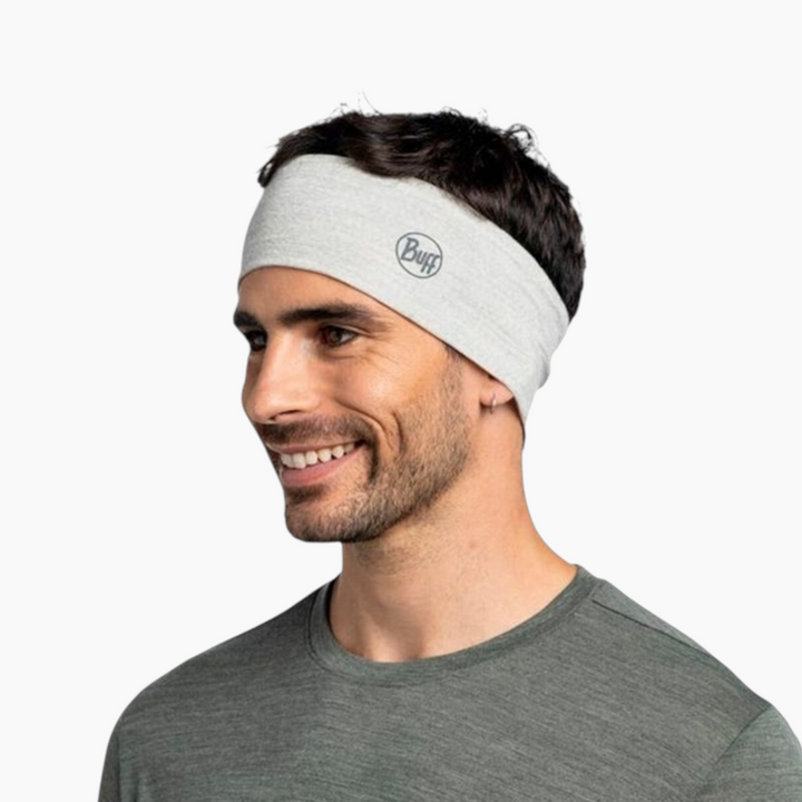 Buff Merino Lightweight Headband Solid Cloud