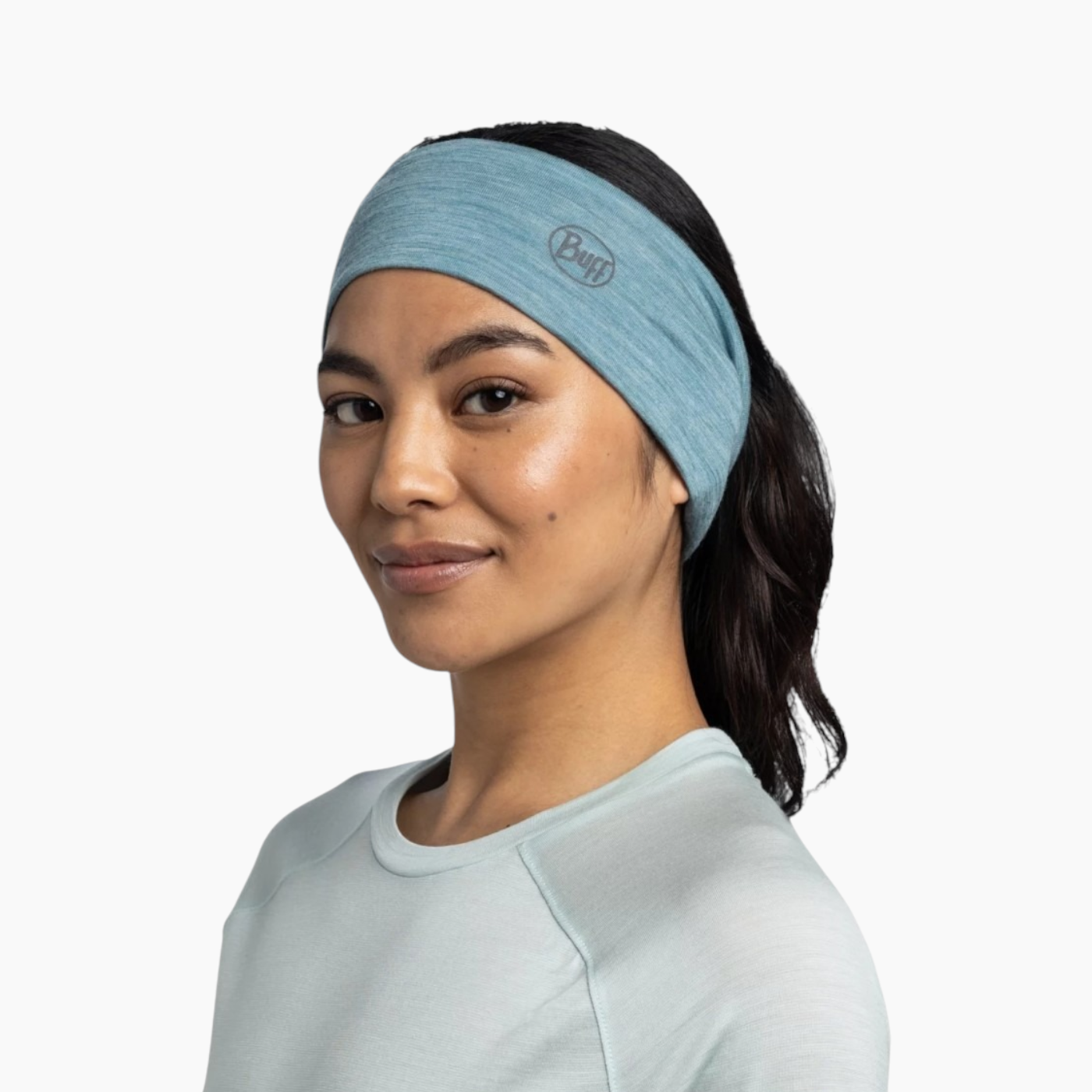 Buff Merino Lightweight Headband Solid Cloud Buff Merino Lightweight Headband Solid Cloud