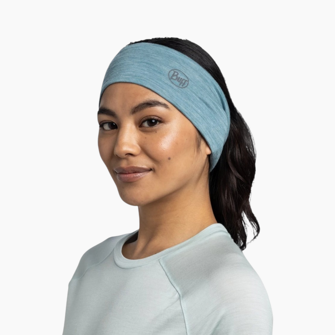 Buff Merino Lightweight Headband Solid Cloud