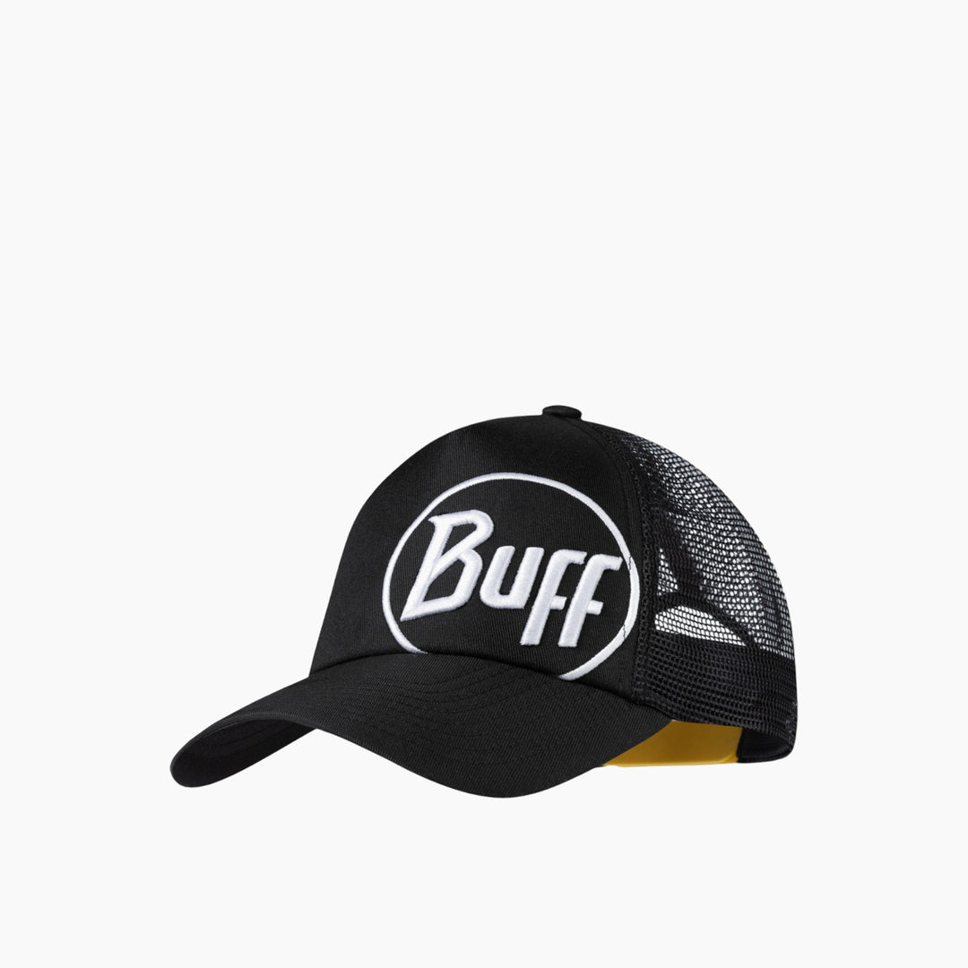 Buff Trucker Cap Logo Black L/Xl