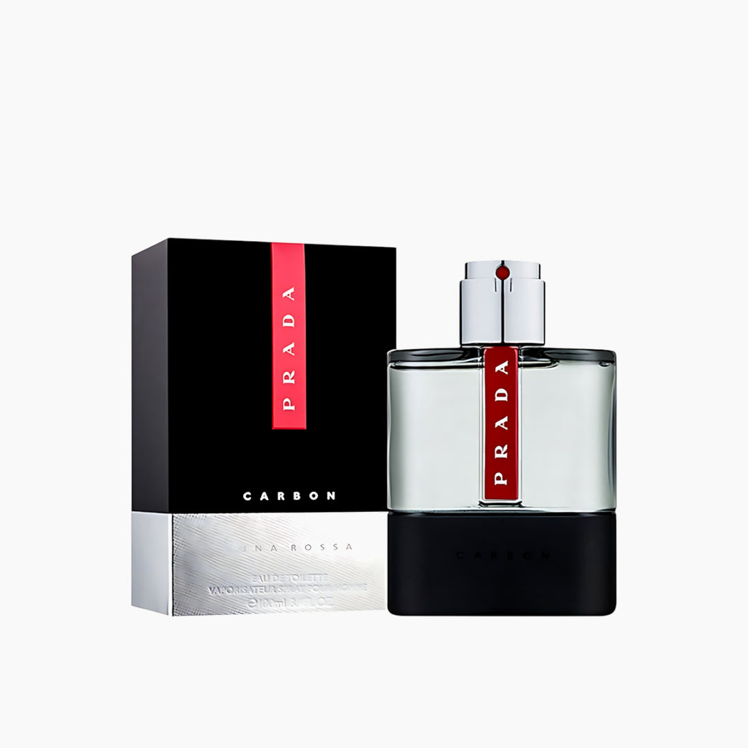 Prada Luna Rossa Carbon EDT 100ml for men with black bottle texture