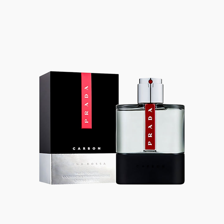 Prada Luna Rossa Carbon EDT 100ml for men with black bottle texture