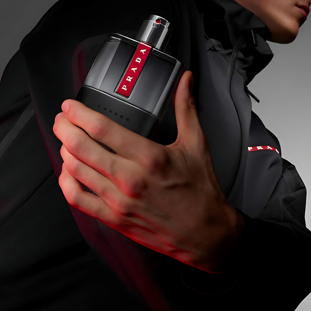 Prada Luna Rossa Carbon EDT 100ml for men with black textured bottle