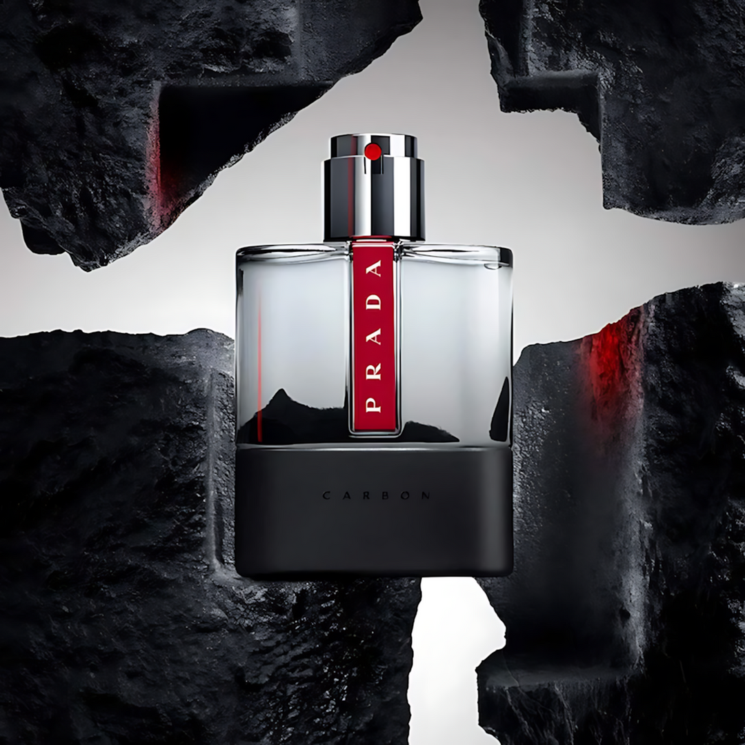 Prada Luna Rossa Carbon EDT 100ML for men with black textured bottle