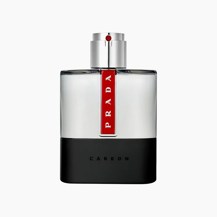 Prada Luna Rossa Carbon EDT 100ml for men with black textured bottle and red stripe