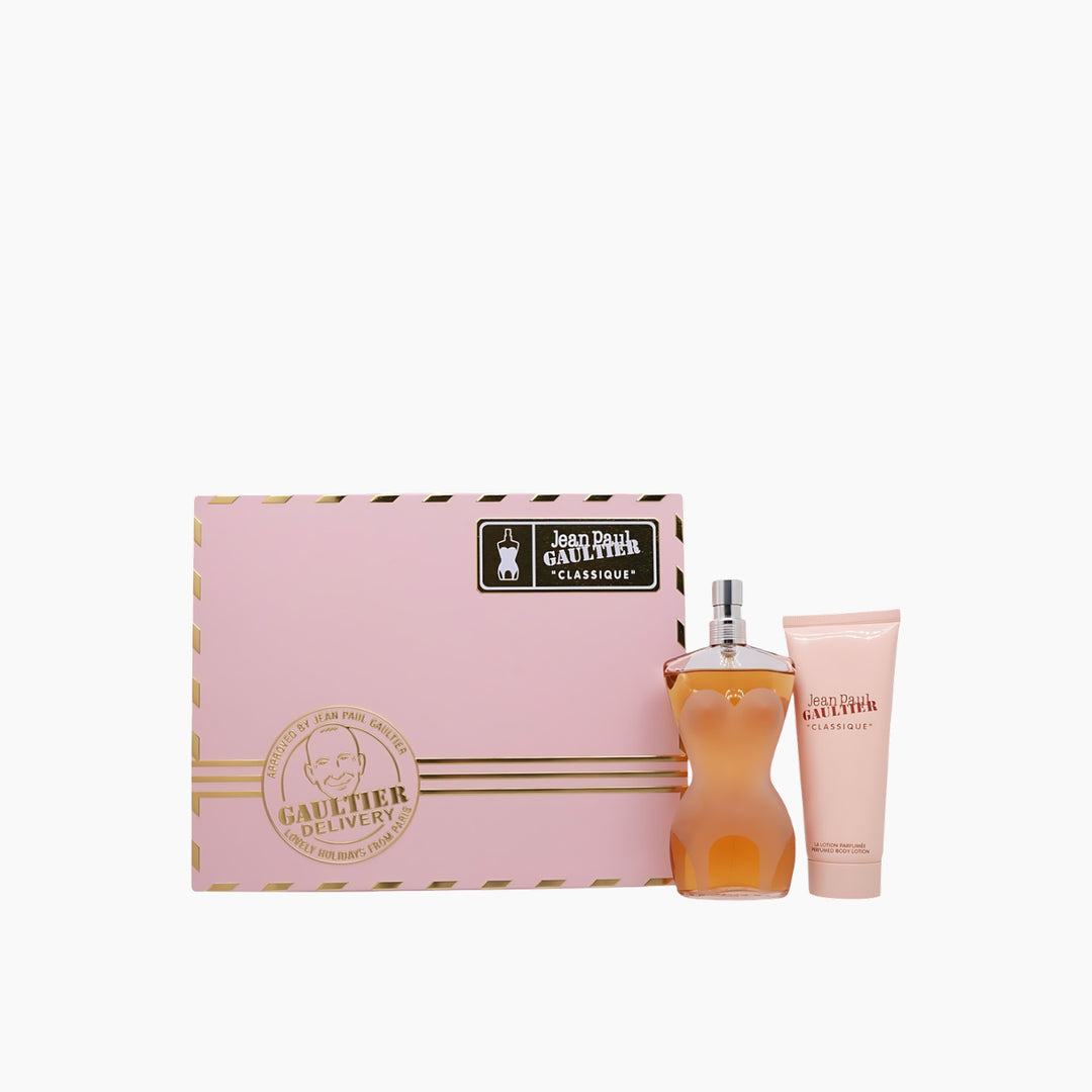 Jean Paul Gaultier Classique EDT 100Ml + Body Lotion 75Ml Gift Set For Women