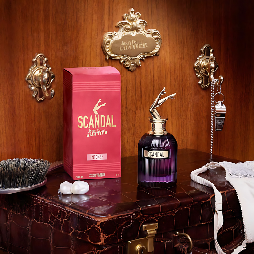 Jean Paul Gaultier Scandal Intense EDP for women, sensual ylang-ylang and vanilla aroma