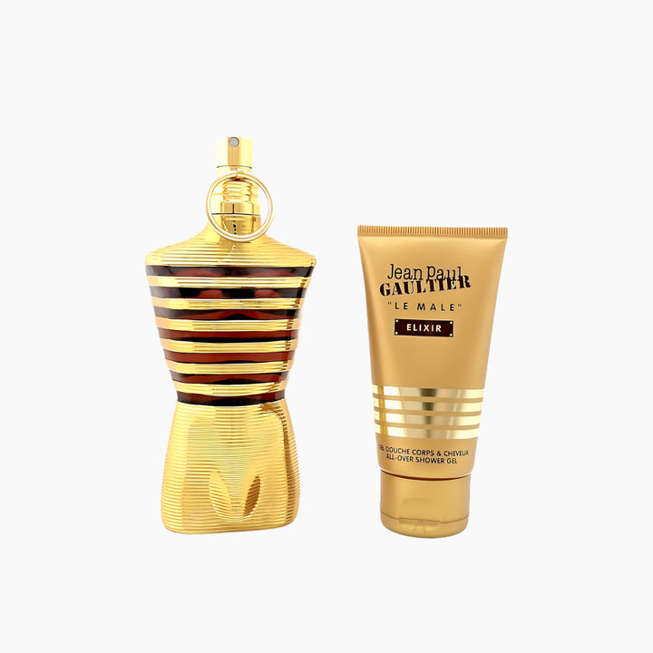 Jean Paul Gaultier Le Male Elixir 125ml parfum and 75ml shower gel gift set for men