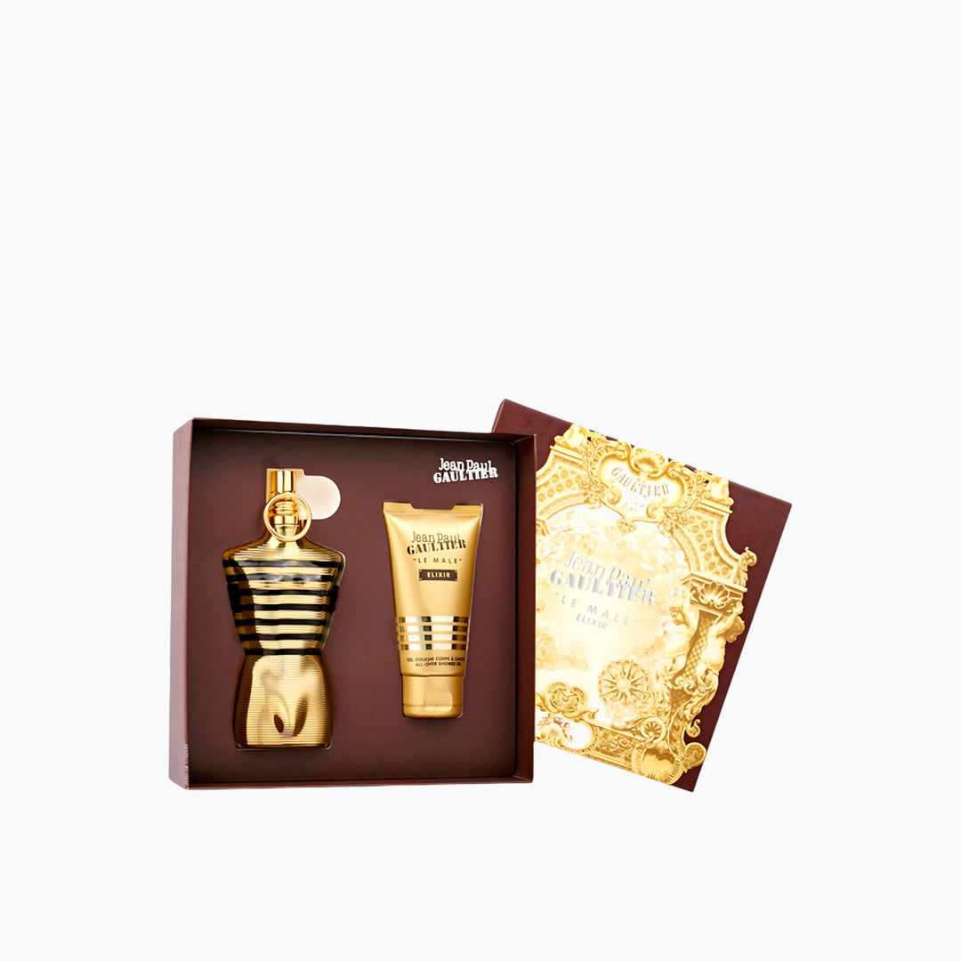 Jean Paul Gaultier Le Male Elixir Parfum 125ml and Shower Gel 75ml gift set for men