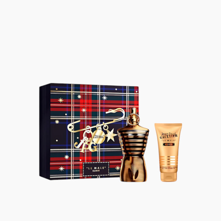 Jean Paul Gaultier Le Male Elixir Parfum 125ml and Shower Gel 75ml gift set for men