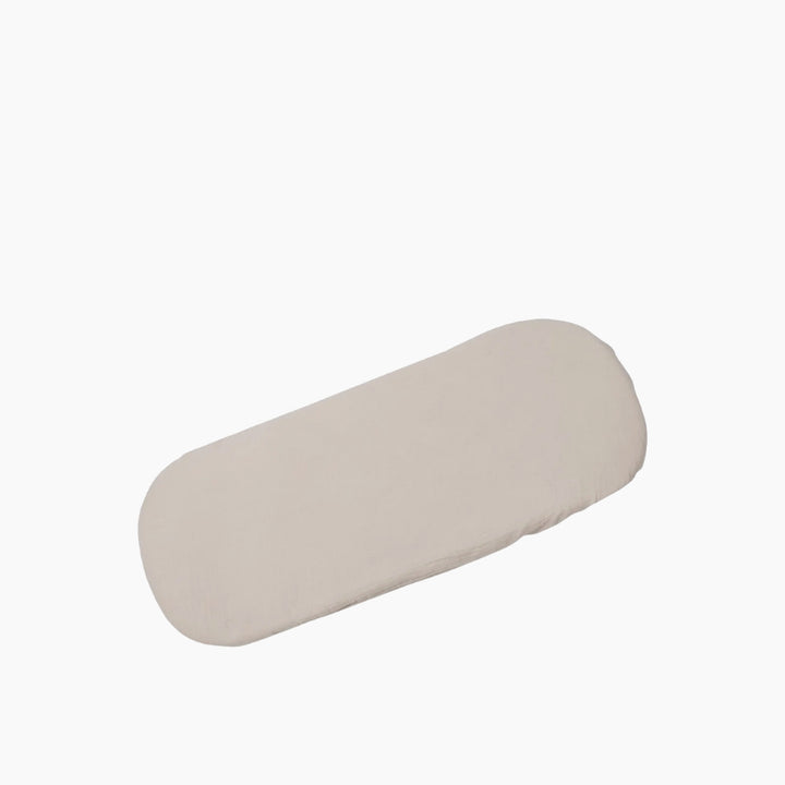 Pasito A Pasito Nara Beige Carrycot Mattress &amp; Muslin Baby Sheet Set 100% Cotton
