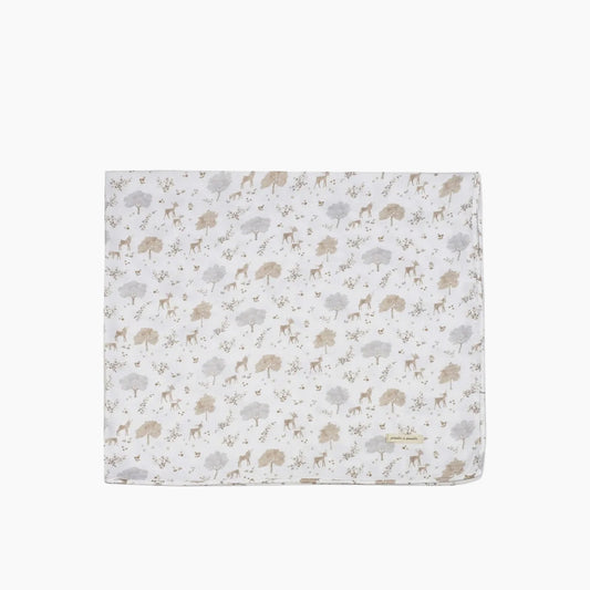 Pasito A Pasito Nara Beige Carrycot Mattress & Muslin Baby Sheet Set 100% Cotton