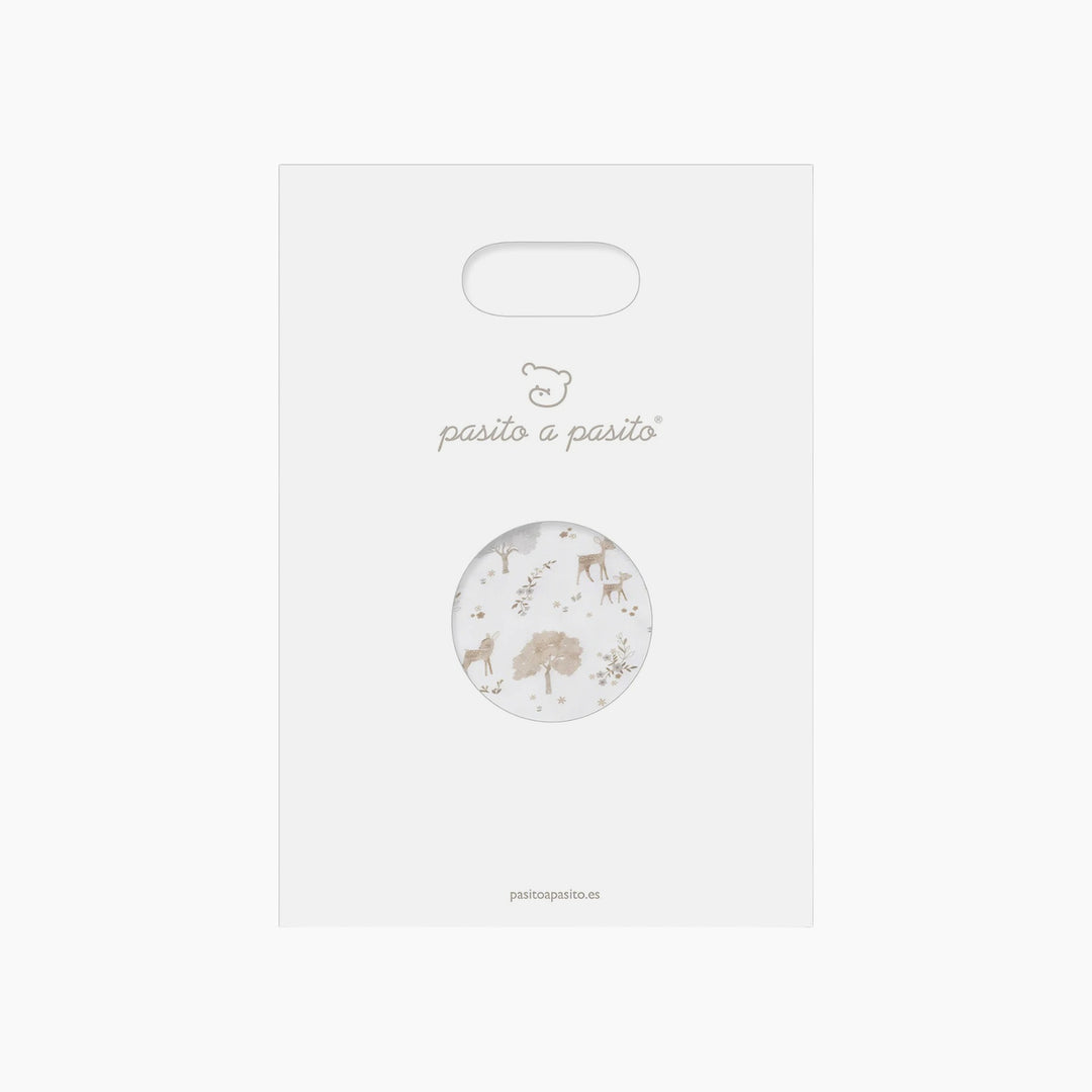Pasito A Pasito Nara Pearl Carrycot Mattress &amp; Muslin Baby Sheet Set