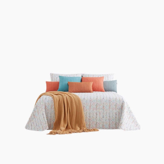 Manterol Bouti Colors Bed Spread Set - 2 Pcs - Single & Twin - Multicolor