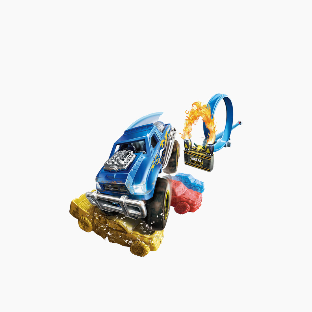 Zuru Metal Machines Road Rampage track set with launcher and Bone Crusher vehicle