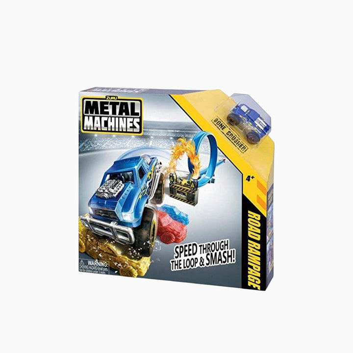 Zuru Metal Machines Road Rampage track set with launcher and Bone Crusher vehicle