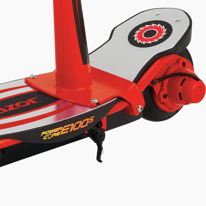 845423019747PowerCoreE100SElectricScooterwithSeat-RedGrey_2 - HUNA