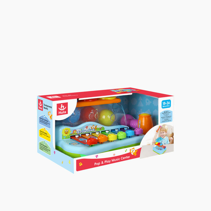 Hola Pop &amp; Play Music Center Activity Toy