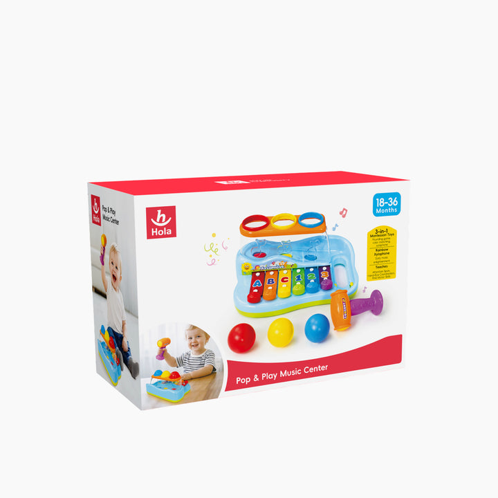 Hola Pop &amp; Play Music Center Activity Toy