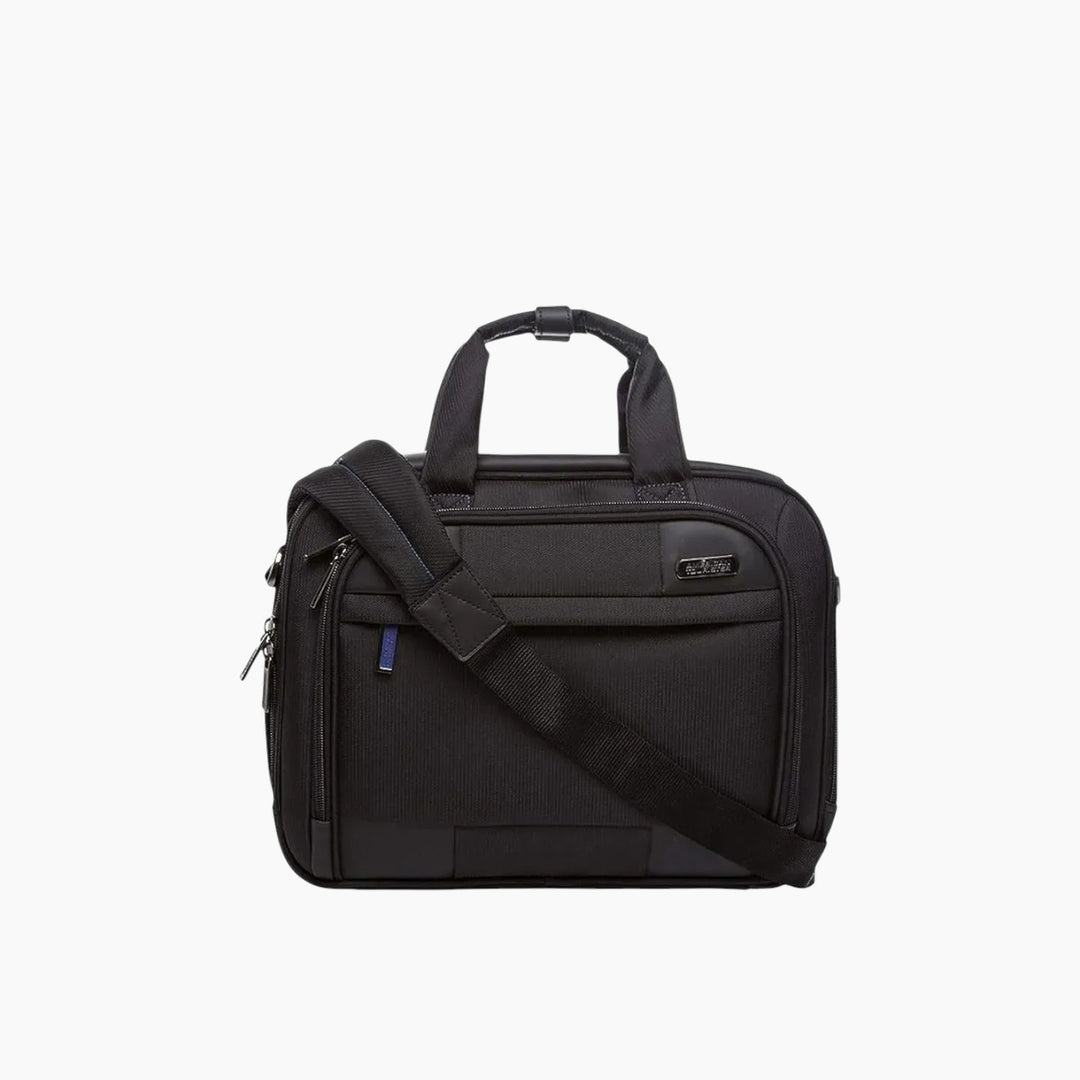 American Tourister Merit Laptop Briefcase As Black/Blue