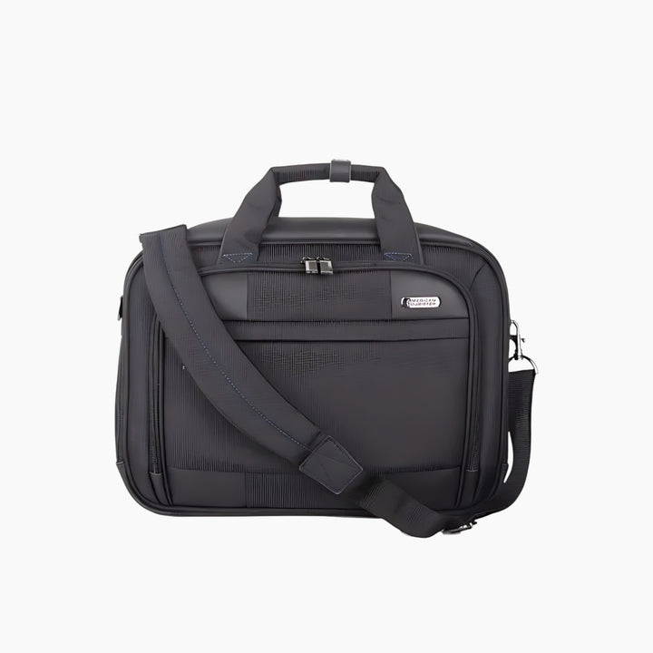 American Tourister Merit Laptop Briefcase As Black/Blue