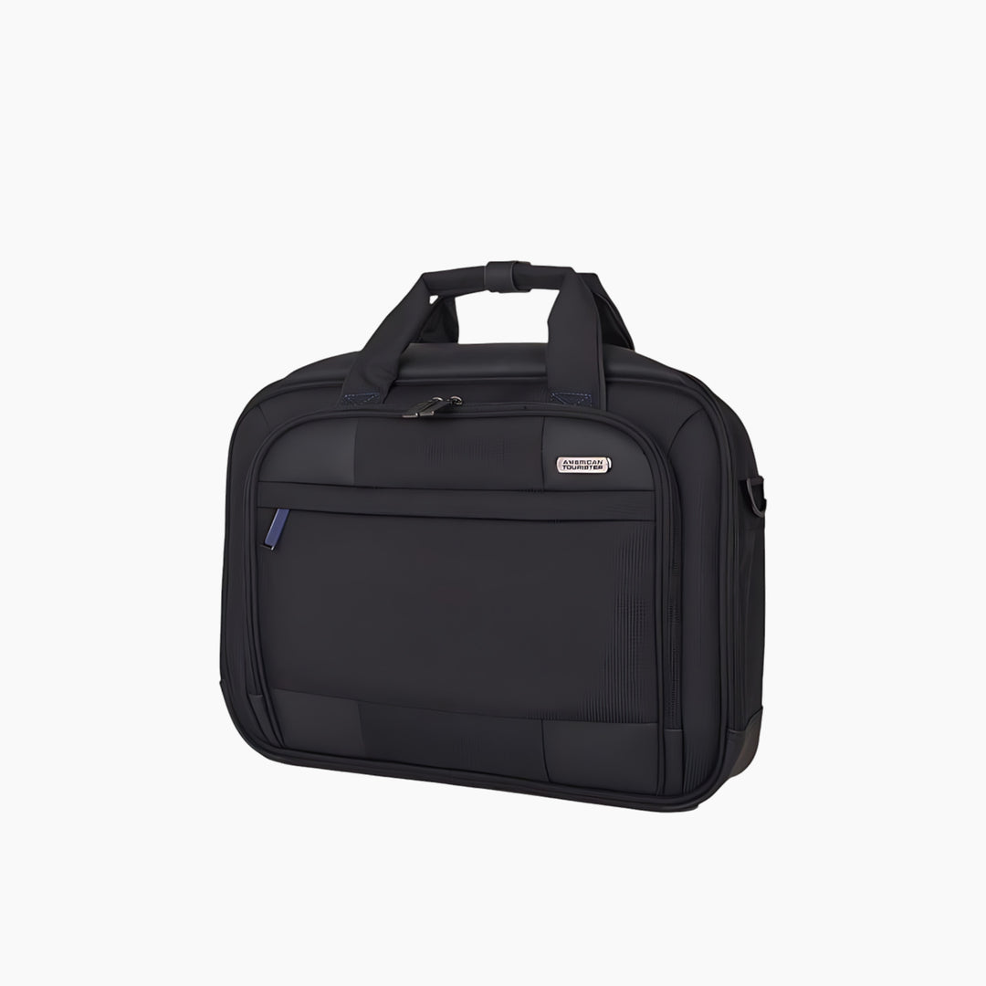 American Tourister Merit Laptop Briefcase As Black/Blue