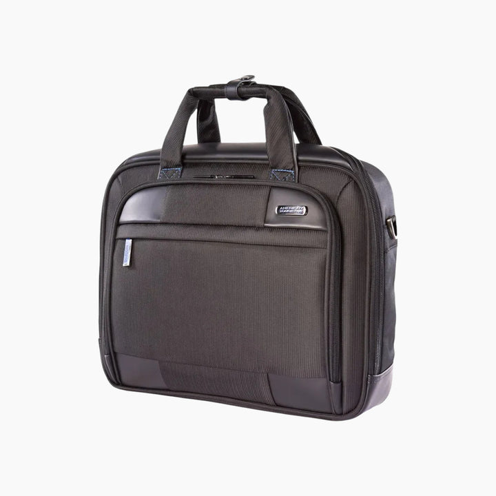 American Tourister Merit Laptop Briefcase As Black/Blue