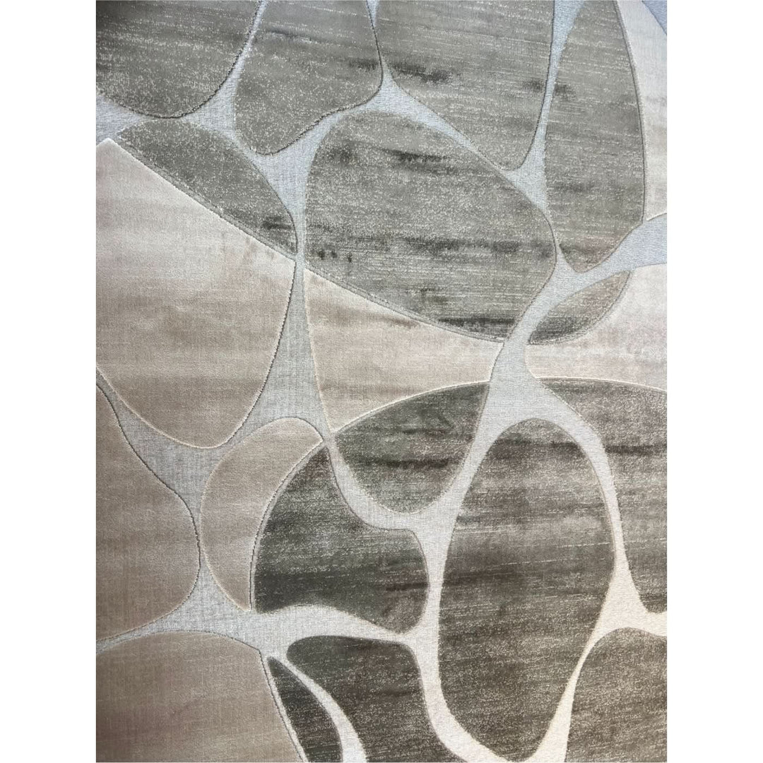 Marvelous Natural Pebble Green Rug - HUNA