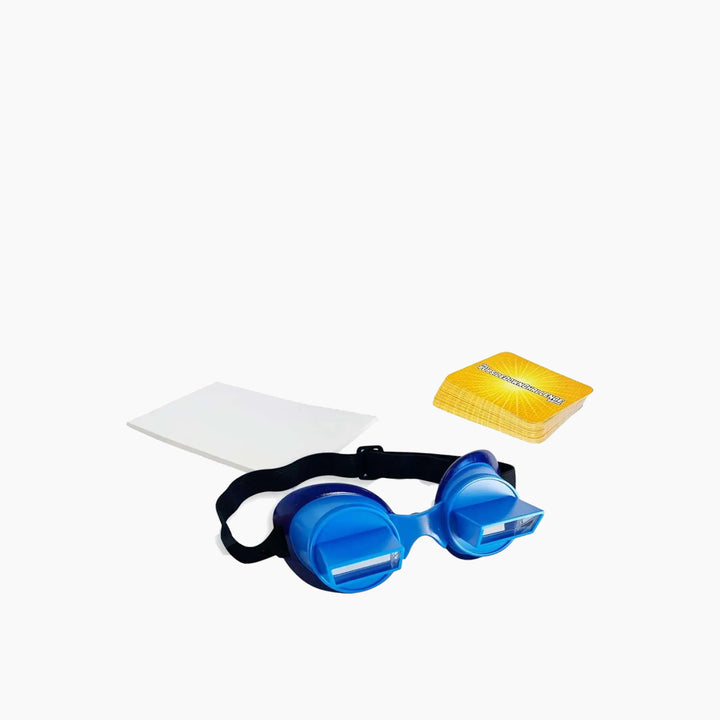 Zing The Up Side Down Challenge Game with upside-down vision glasses
