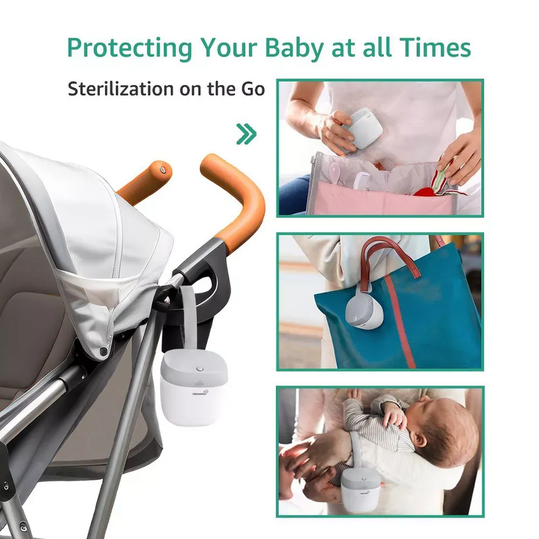 Grownsy Portable Uv Pacifier Sanitizer With Usb Charging