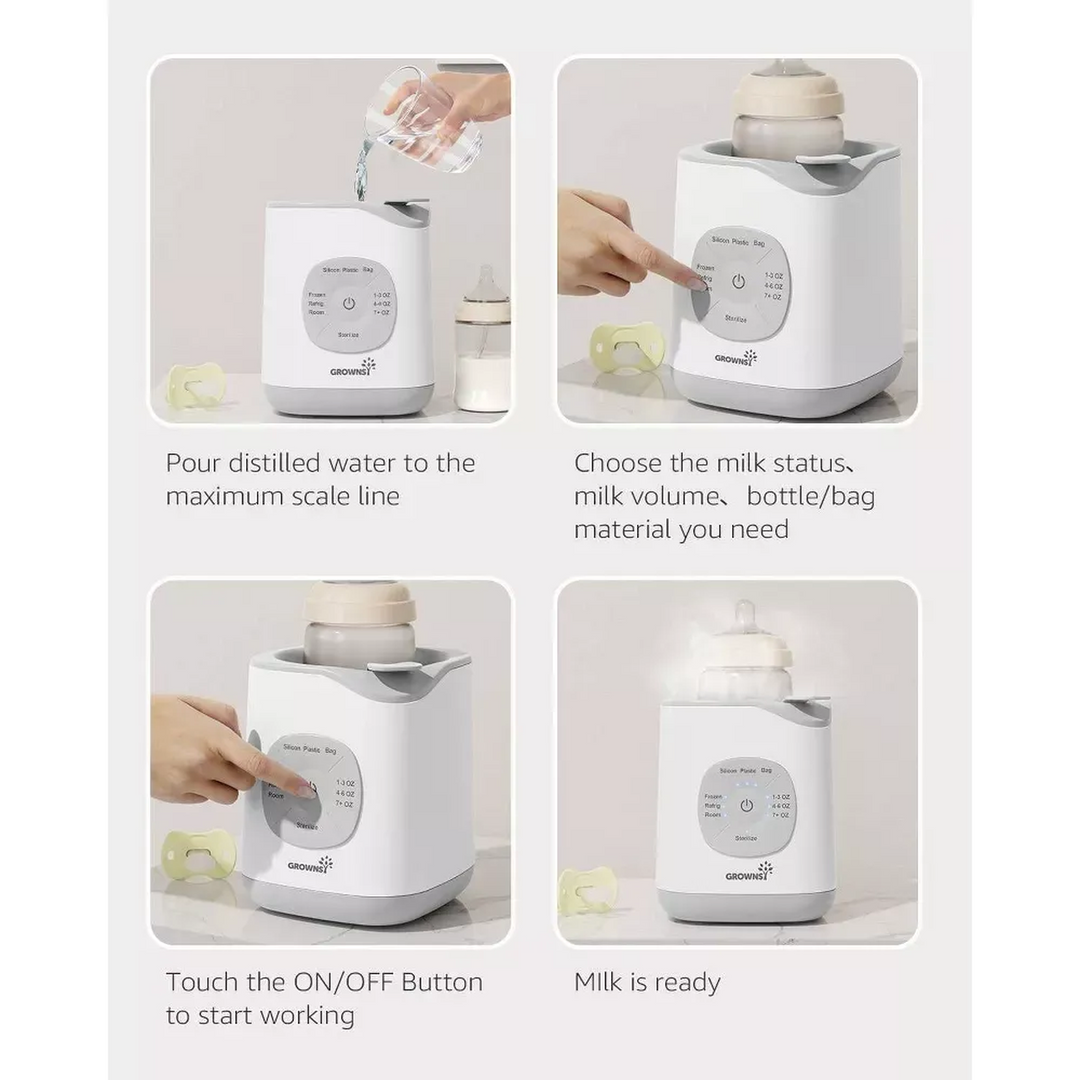 Grownsy 10-In-1 Fast Baby Bottle Warmer