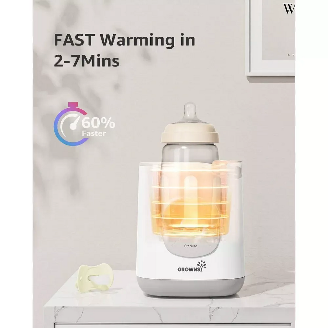 Grownsy 10-In-1 Fast Baby Bottle Warmer