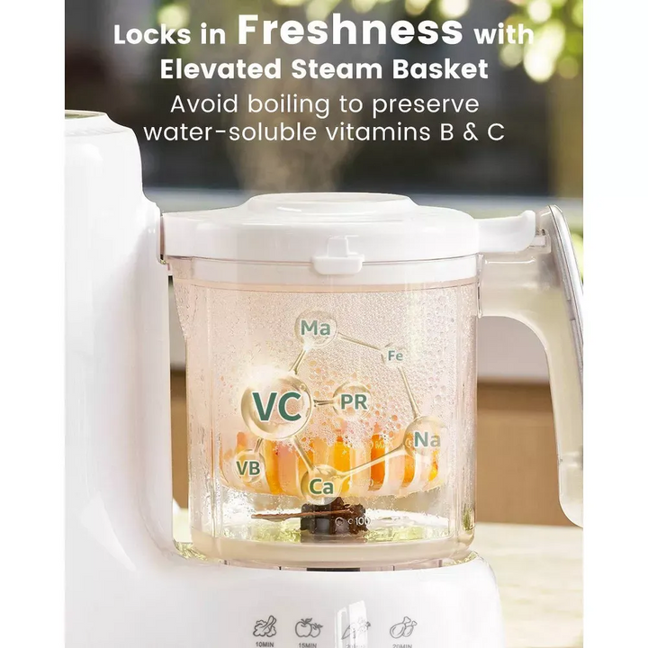 Grownsy Baby Food Maker With Automatic Sanitization, Steam And Blend In One
