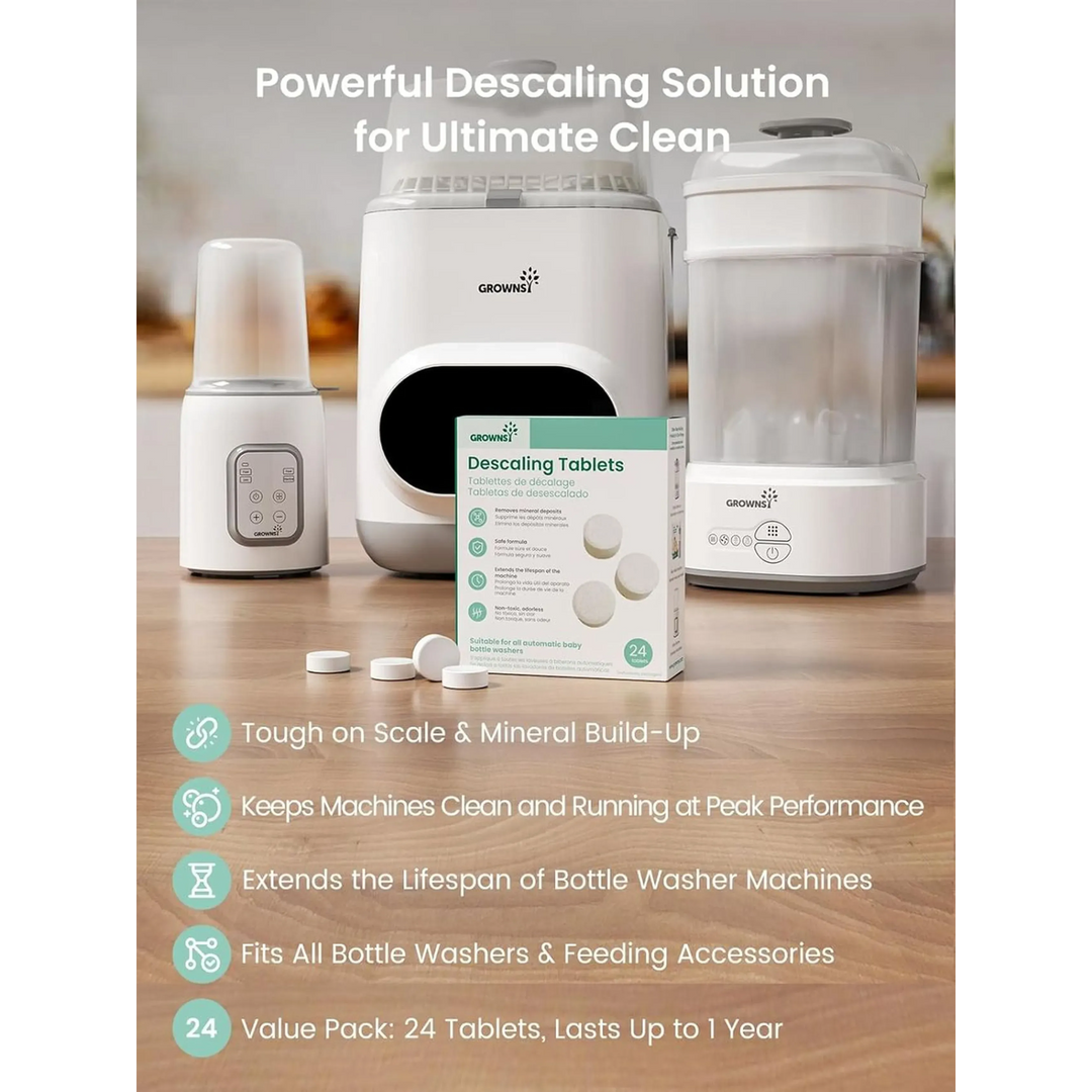 Grownsy Washing Tablets Compatible With All Brands Baby Bottle Washers