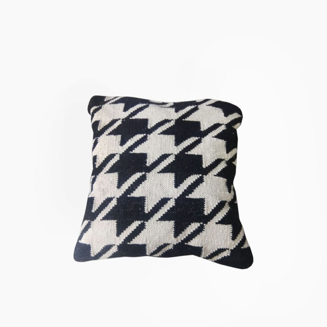 Splendido Home Furniture Pied-de-Poule Cotton Cushion - HUNA