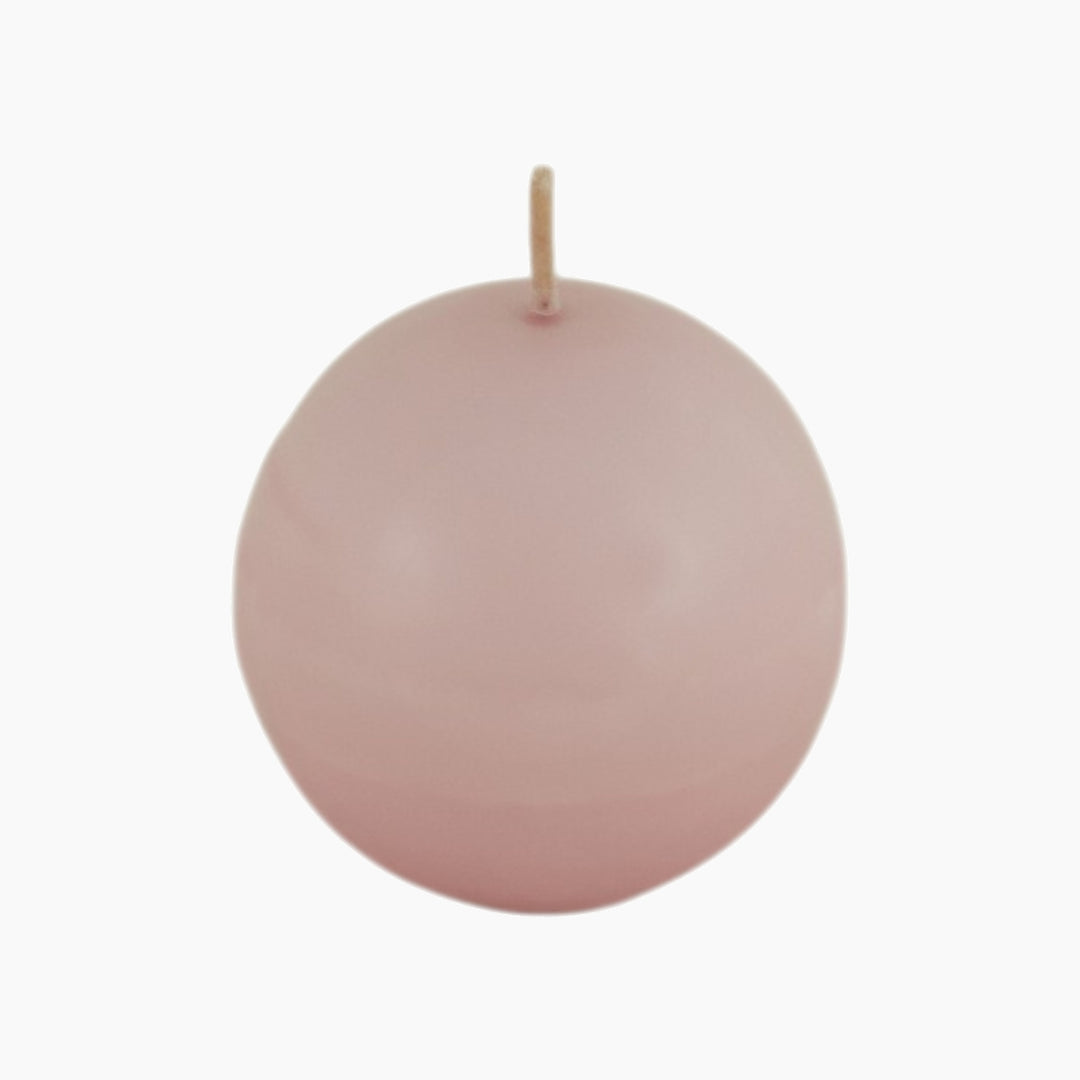 Karaca Home Ball Candle 6 cm – Light Pink